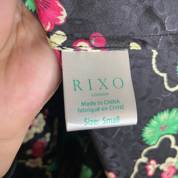 Rixo Stella Dress Black Cherry Blossom - Picture 5 of 7